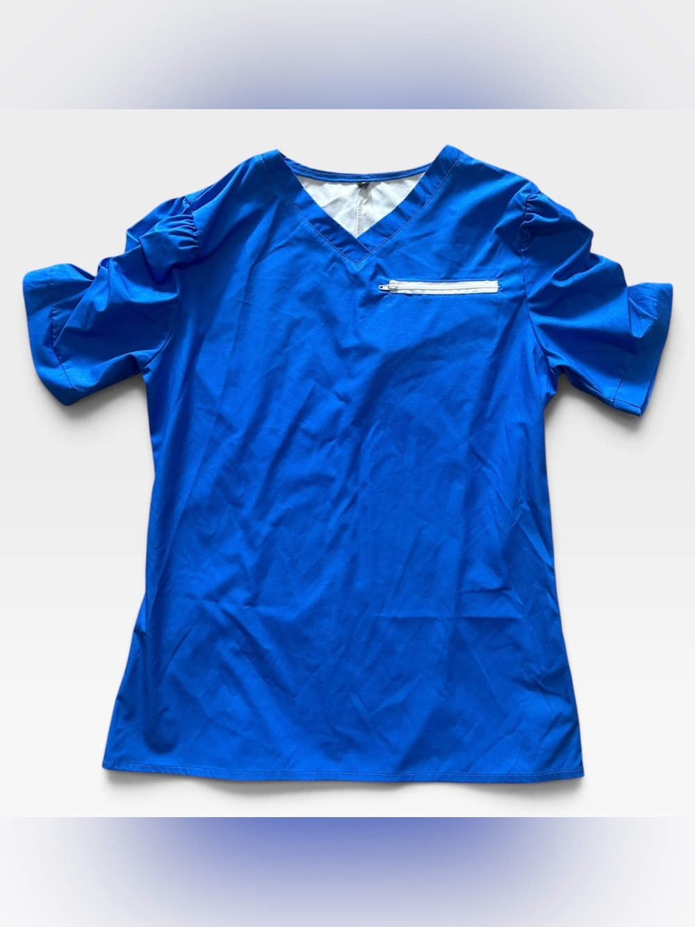 Royal Blue Scrubs Set, Size Medium